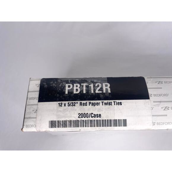 4000 Red Paper Twist Ties 12" x 5/32", Reusable, Wire Inside, Sturdy - Picture 4 of 10